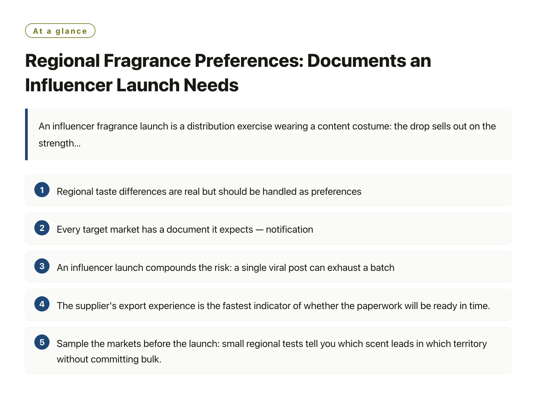 Regional Fragrance Preferences: Documents an Influencer Launch Needs——全文要点速览
